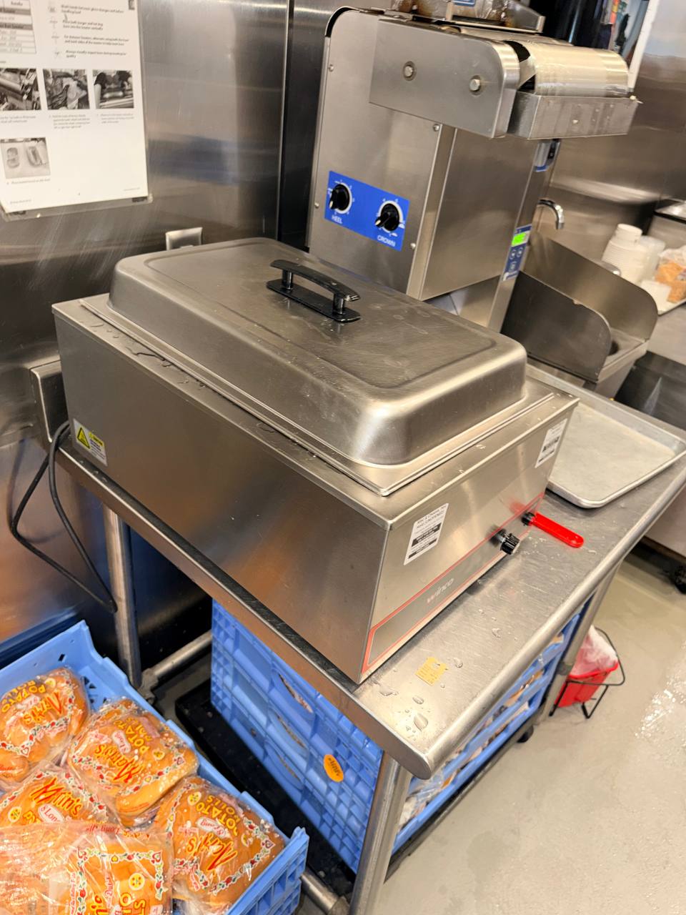 Stainless steel countertop food-service equipment